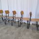 Set of 7 vintage school chairs by stol kamnik / 1970s yugoslavia / mid-cent