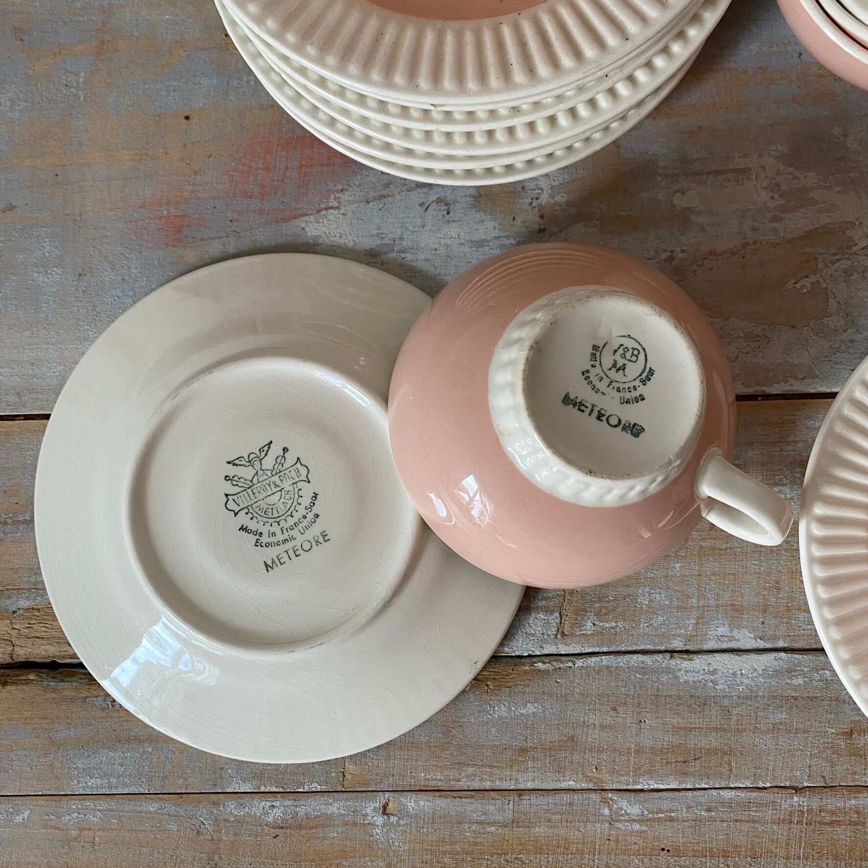 Ensemble de tasses et soucoupes  Villeroy et Boch