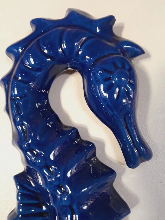 Paire d'hippocampes en céramique
