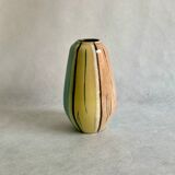 Pottery vase in pastel colors, 1970s