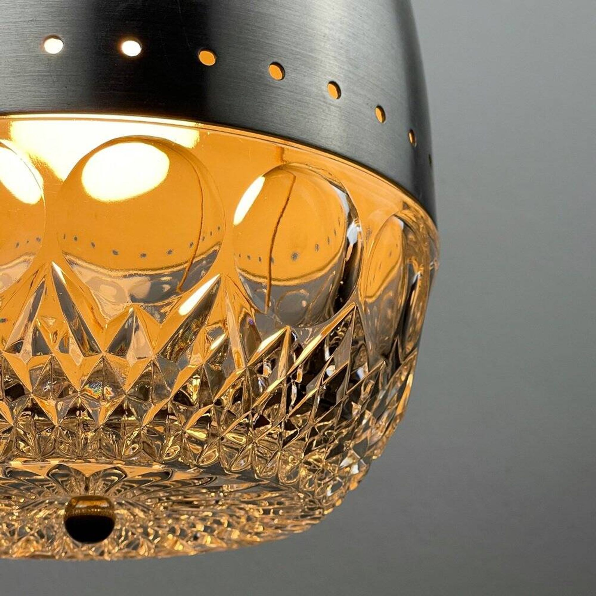 Modern Italian glass pendant from the mid-century, 1960s.