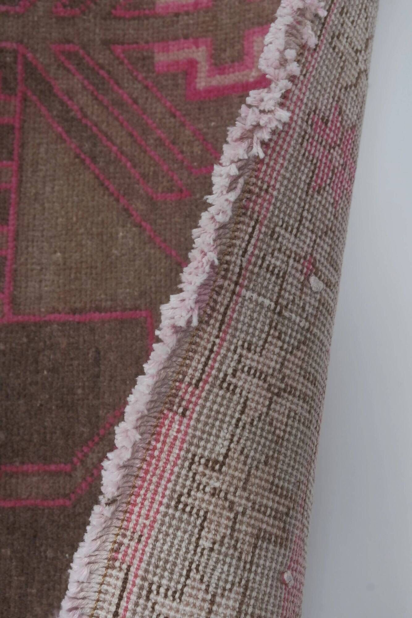 Vintage Turkish hallway rug 115x302 cm
