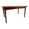 Scandinavian teak dining table and oak extensions, 60s