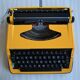 Nogamatic 400 yellow typewriter by Brother, 70s