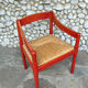 Vico Magistretti red carimate chair for Mario Luigi Comi, Italy