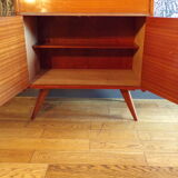 Vintage secretary in varnished teak