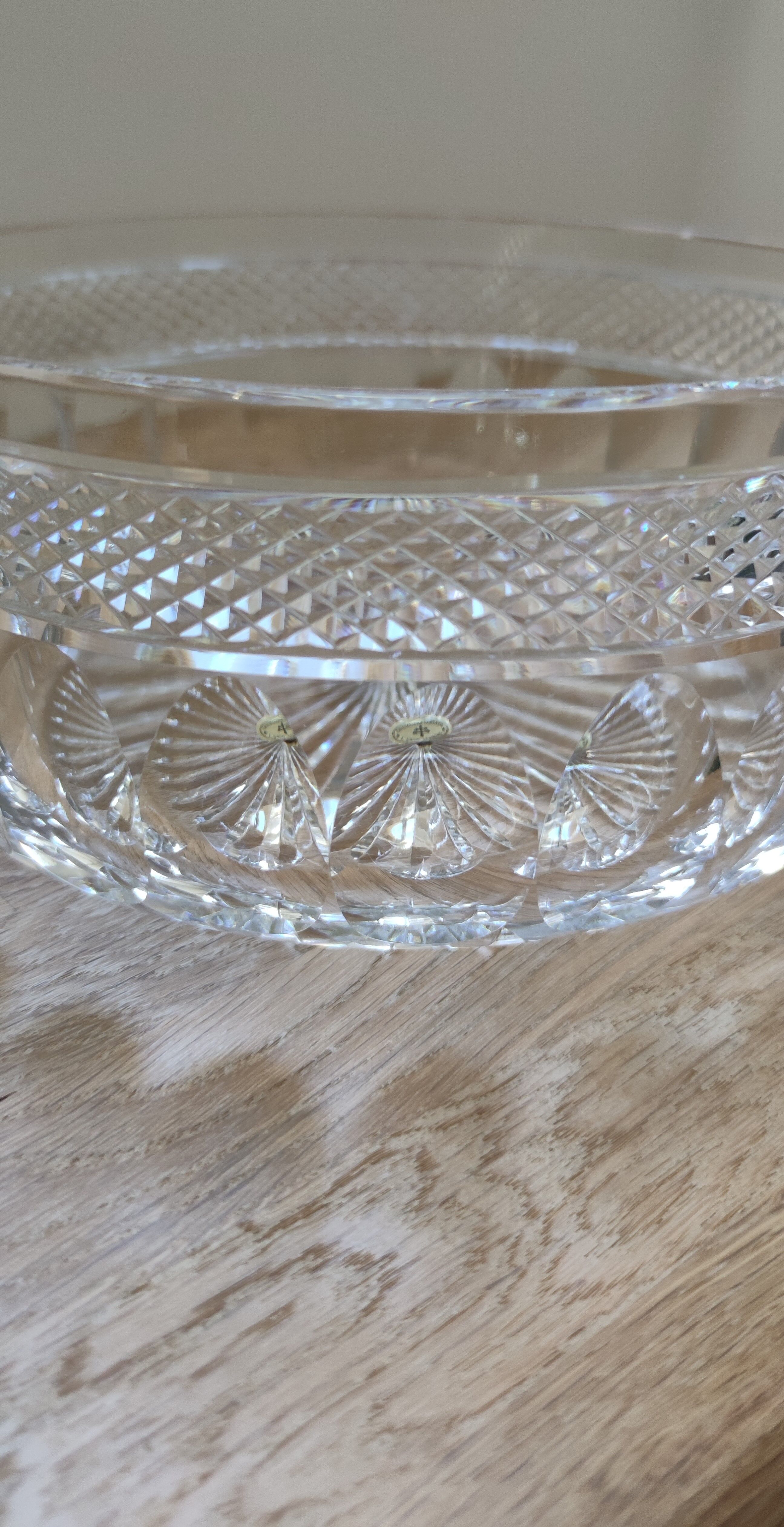 Crystal salad bowl