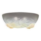 Glass cup by Edmond Etling 1930s Art Deco