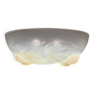 Glass cup by Edmond Etling 1930s Art Deco