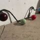 Coat hooks with 4 balls from the 1960s.
