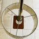 Vintage articulated floor lamp with shelf and magazine holder 1960s