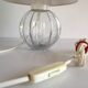 Lampe boule en verre soufflé mathias vintage