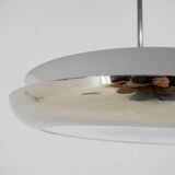 Bauhaus / Functionalist Nickel Chandelier UFO, 1930s, Restored