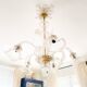 Grand lustre en verre de Murano – 5 bras tulipe