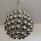 Space age chrome pendant light
