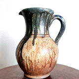Ceramic pitcher signed vintage