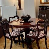 Set of William IV table (late 18th century) mahogany and 4 matching chairs
