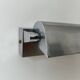 Vintage adjustable wall lamp, chrome-plated metal, modernist, France, 1940