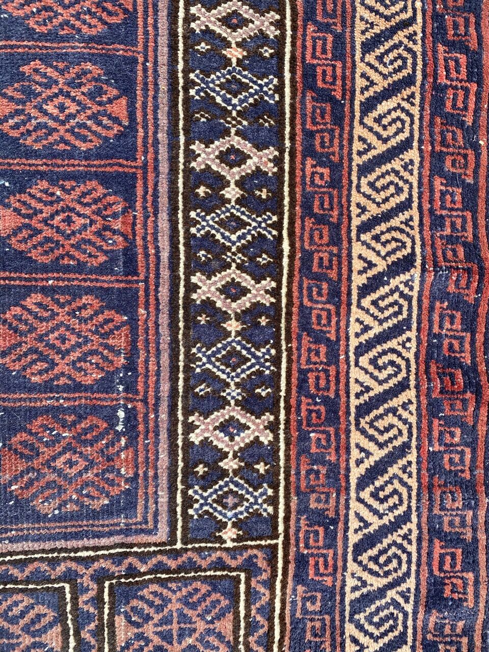 Vintage carpet turkmen belutch afghan 81x123 cm