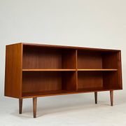 Vintage teak sideboard lowboard shelf bookcase 60s