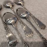 5 tablespoons 800 silver Swiss goldsmith Jezler model Muguet