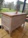 Raw wood/white chest