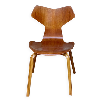 Chair 4130 Grand Prix in teak, Arne Jacobsen for Fritz Hansen