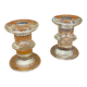 Pair of Festivo crystal candle holders by Timo Sarpaneva 1960