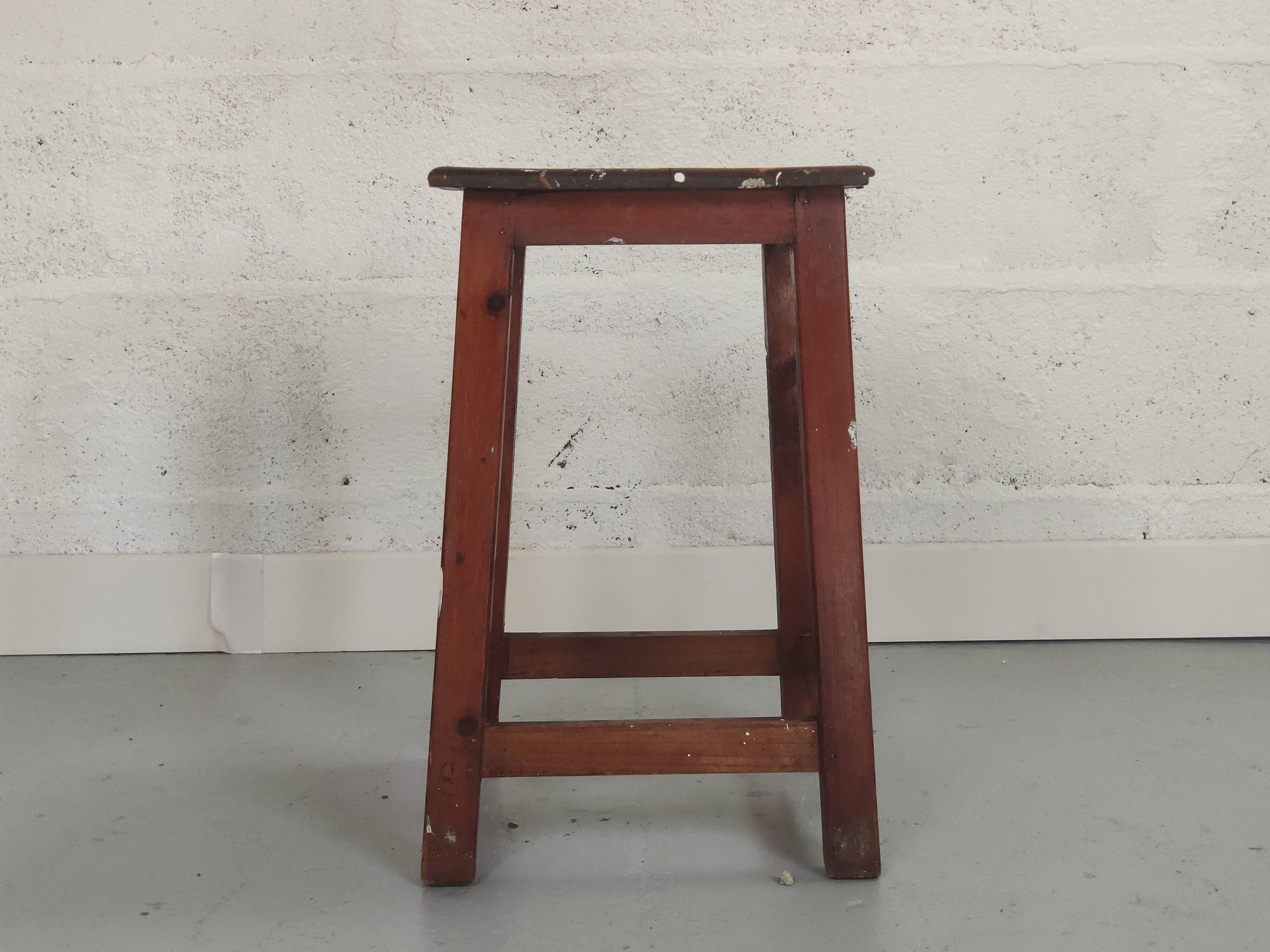 Vintage wooden painter's stool