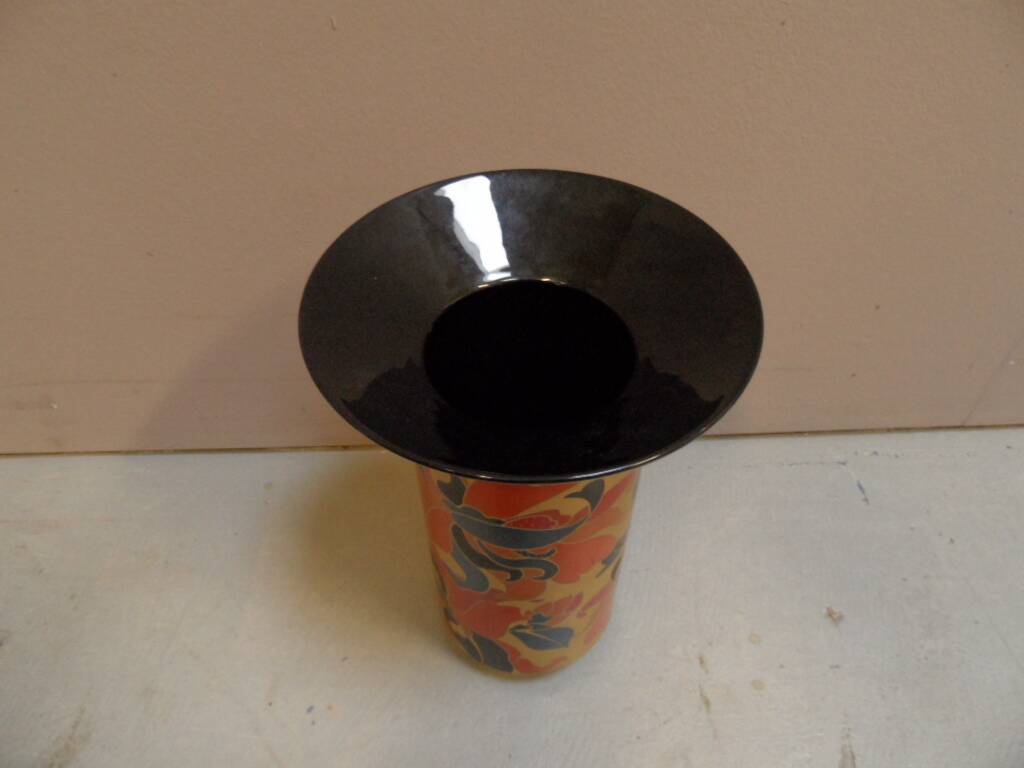 Vintage vase Rosenthal porcelaine noire