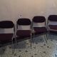 Série de 4 chaises chromées 1970