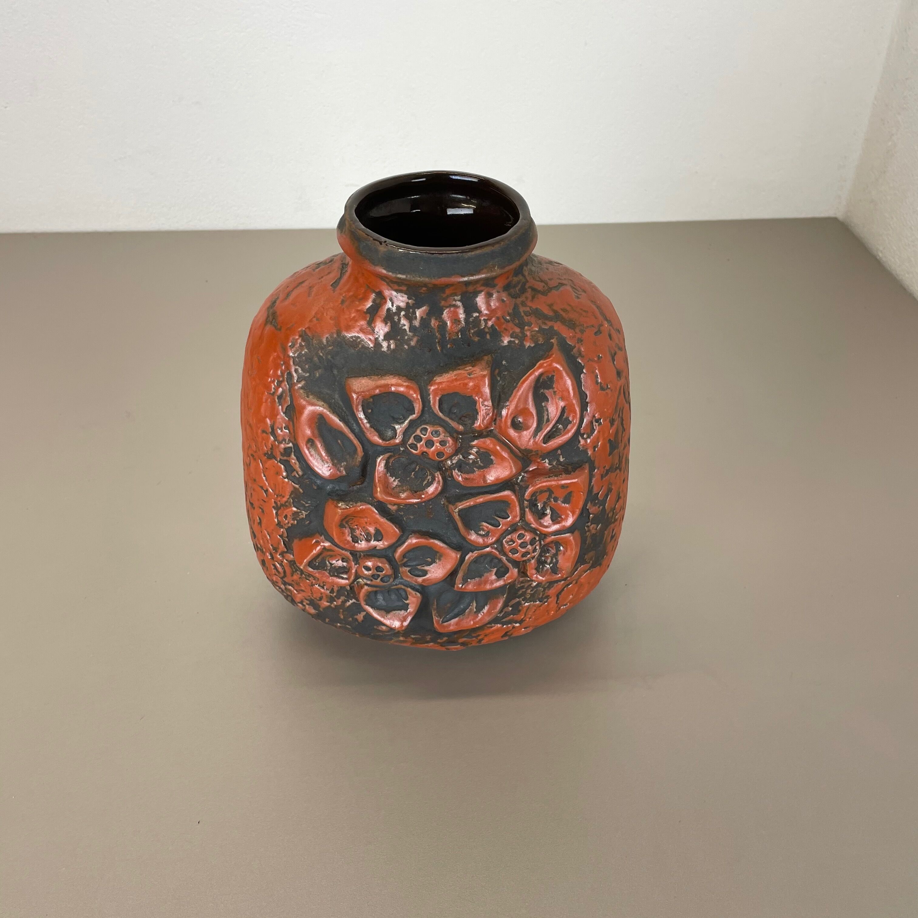Fat Lava Ceramic Pottery Vase Heinz Siery Carstens Tönnieshof, Germany, 1970s
