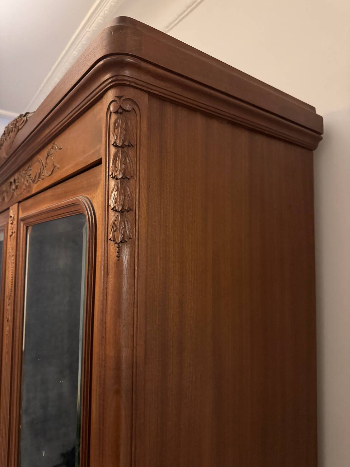 Raw wood wardrobe woodwork