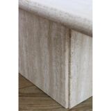 1970 travertine coffee table