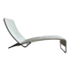 White leather Tuoli lounge chair by Antti Nurmesniemi for Cassina (1970) — chrome frame