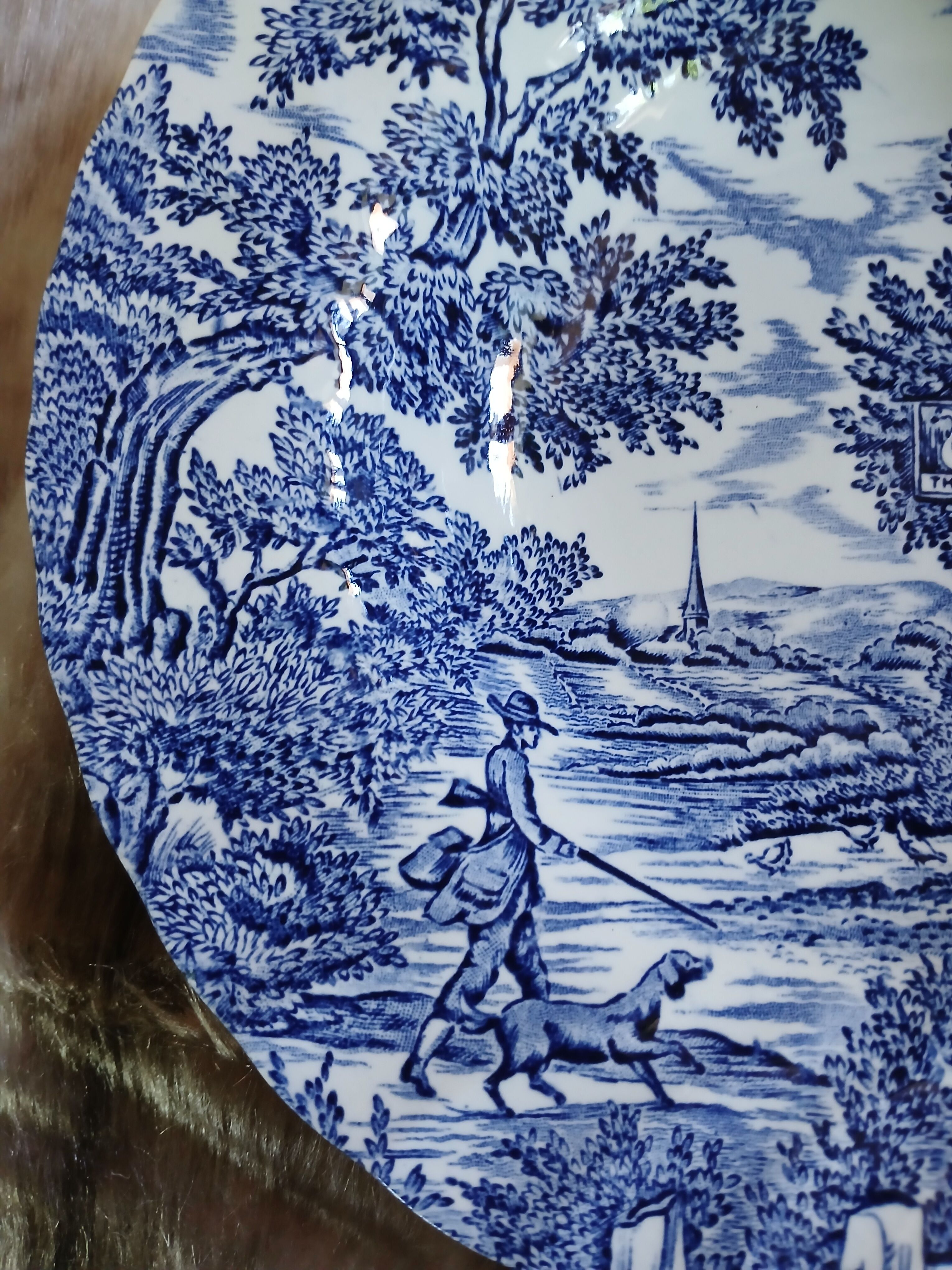 8 antique Myott deep plates