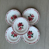 Set of five hollow plates