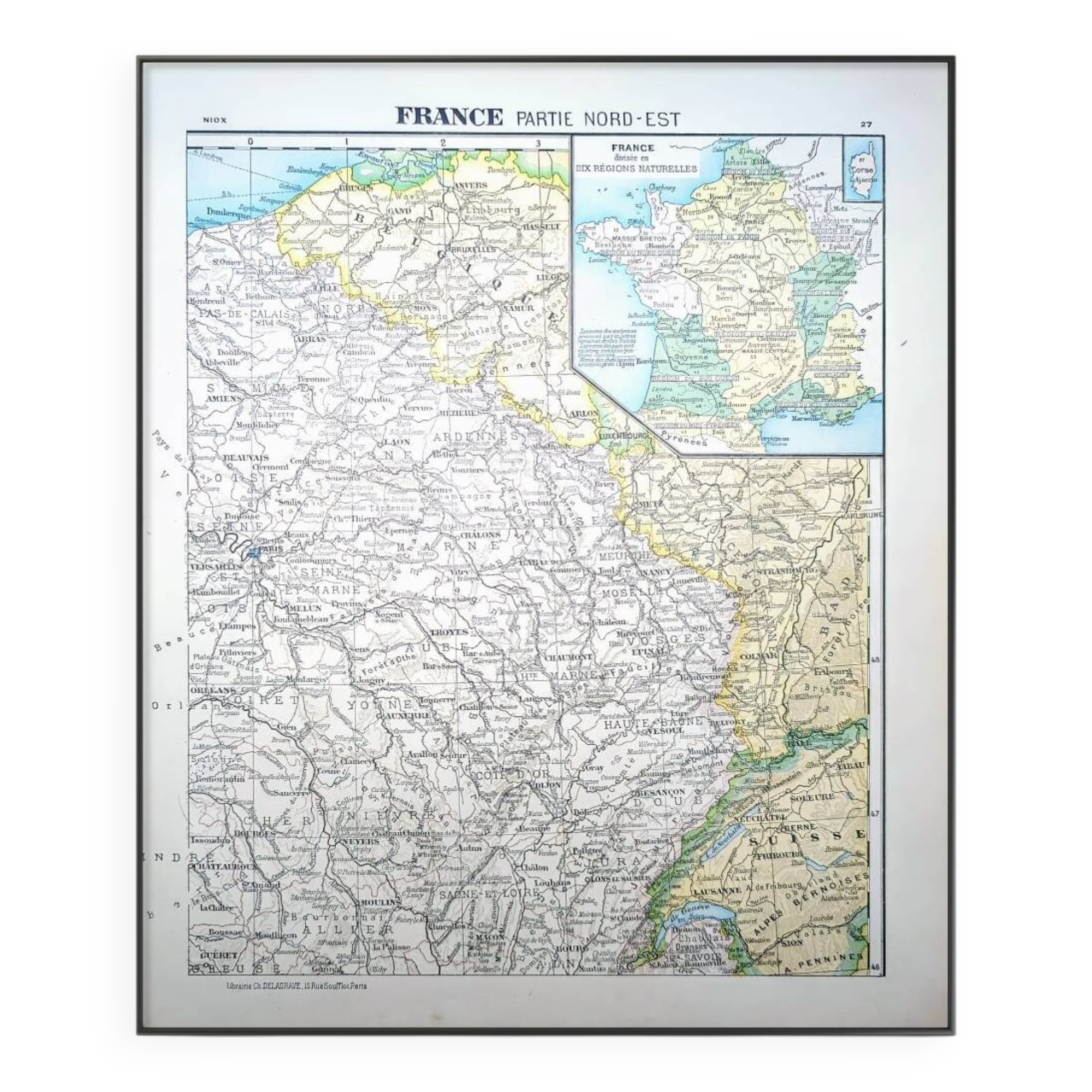 Printed in 1900, Northeast France.