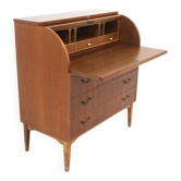 Scandinavian mahogany secretary desk, Bröderna Gustafssons, Sweden, 1950