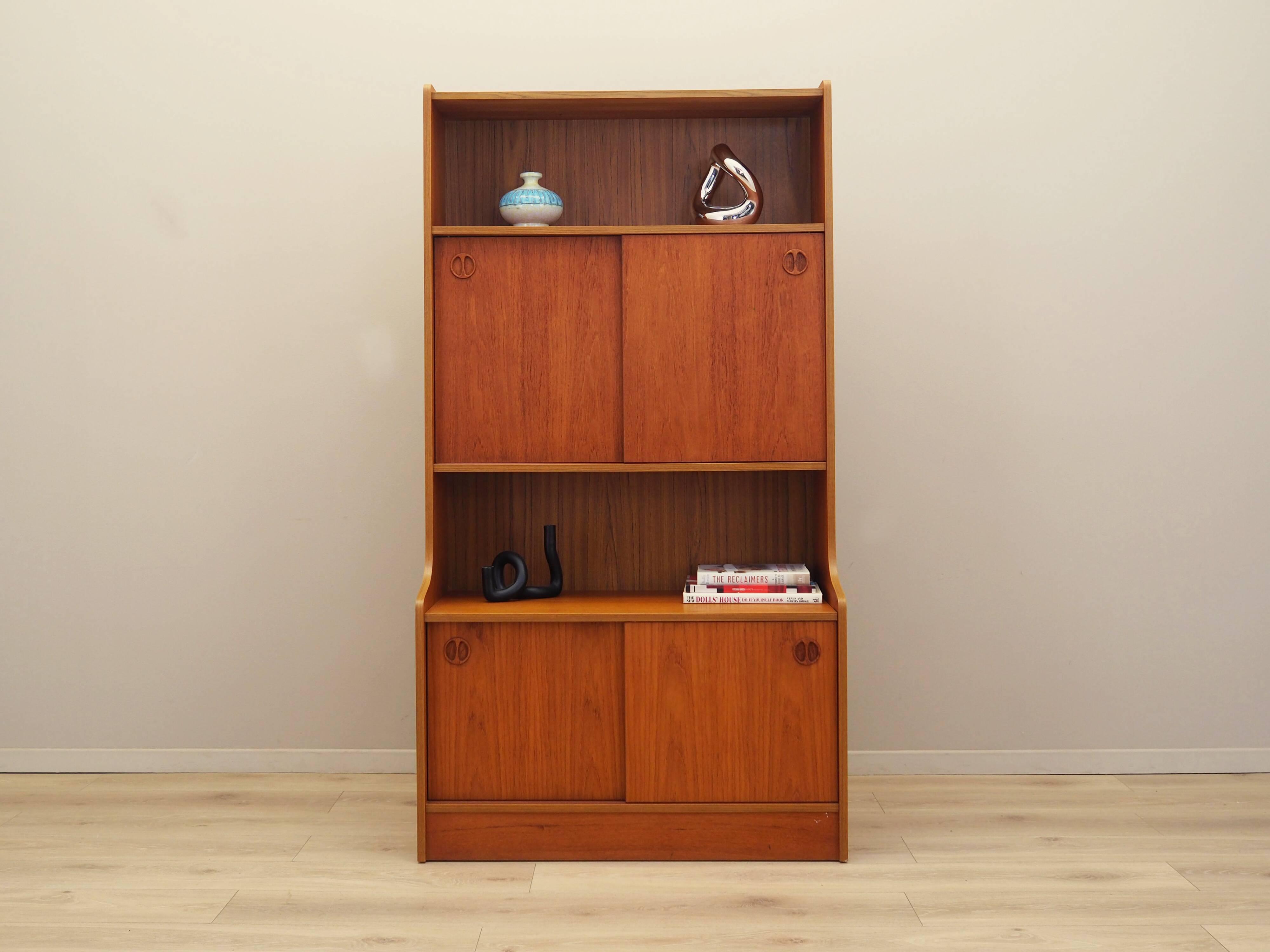 Teak bookcase, Danish design, 1960s, production: Denmark
