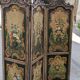 3-panel screen in painted wood