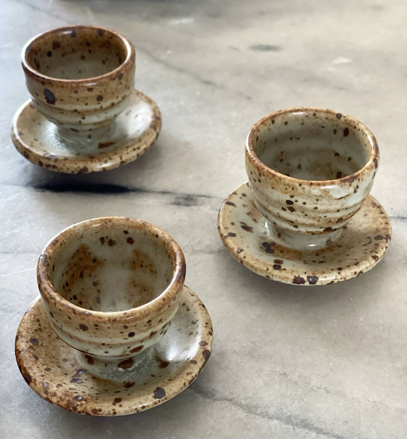 5 Gustave Tiffoche egg cups