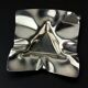 Biomorphic ashtray, stainless steel, Spain, 1970s