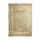 Jute carpet 120x170 cm white outline