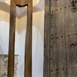 Walnut wood floor lamp