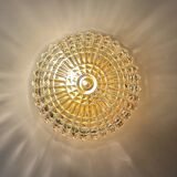 Pair of glass wall lights, 1960s