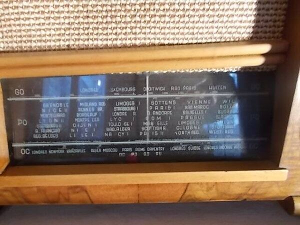 Radio TSF vintage, poste radio art déco