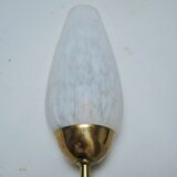 Wall lamp tulip glass and brass 50