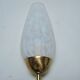 Wall lamp tulip glass and brass 50