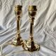 Pair of vintage brass lamp bases